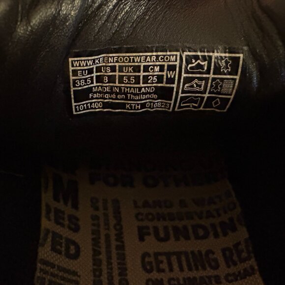 Womens Keen Black Leather Presidio Hiking Comfort Sneakers Size 8 1011400 - Picture 11 of 11